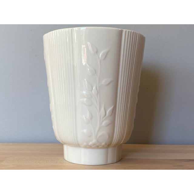 Lenox 1930s Art Deco Depression Era Lenox Vase With Green Mark For Sale - Image 4 of 8