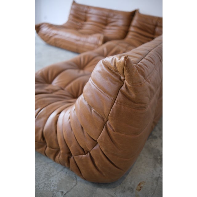 Ligne Roset Togo Sofa Set by Michel Ducaroy for Ligne Roset, 1975, Set of 3 For Sale - Image 4 of 10