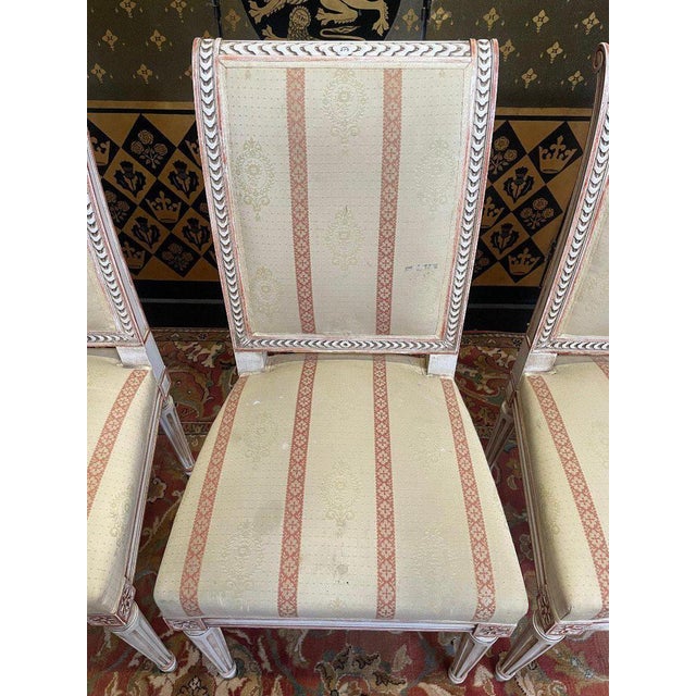 Louis XVI Style Chairs, Set of 4 For Sale - Image 4 of 5