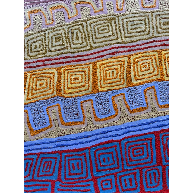 Aboriginal Contemporary Painting Tingari by Patrick Tjungurrayi Provenance For Sale - Image 9 of 12