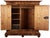 18th Century Baroque Walnut Half Waves Cabinet, 1750s For Sale - Image 4 of 18