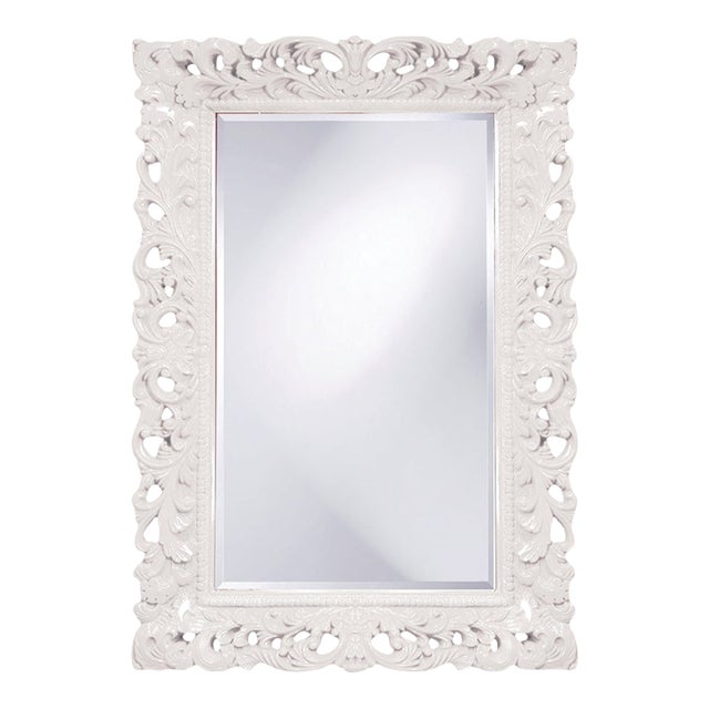 Barcelona Mirror - Glossy White For Sale