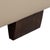 Beige Leather and Wood Ottoman from Musterring For Sale - Image 4 of 9