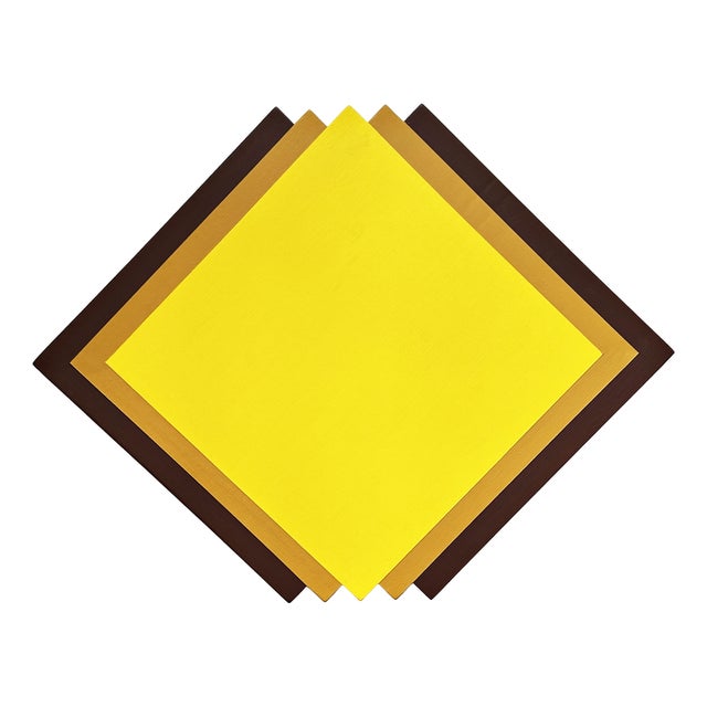Rolf Hans, Monochrome Color-Field Painting from the 1970s by Rolf Hans, Acrylic on Wood, Signed, Dated, *The Big Laugher*, 1970, Acrylic For Sale