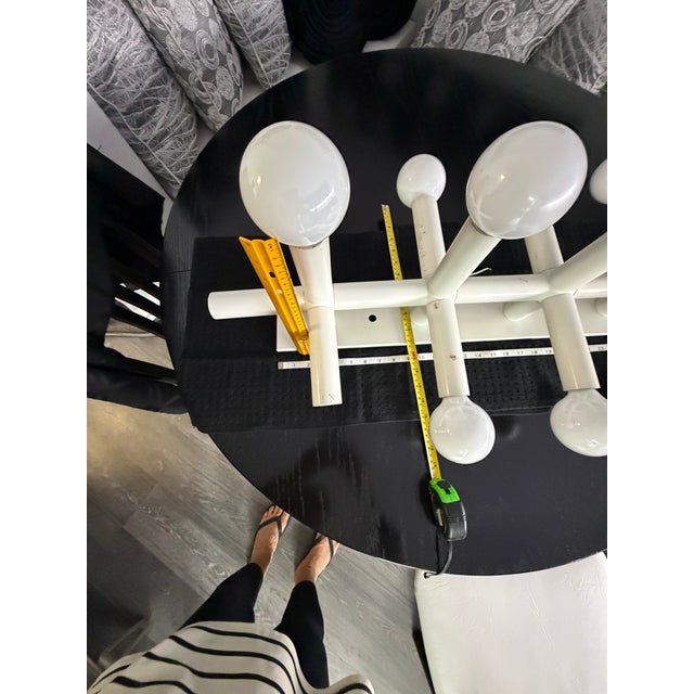 1970s 1970s Mid-Century Modern Dorner Custom 14-Light Tubular/Globe Chandelier For Sale - Image 5 of 11