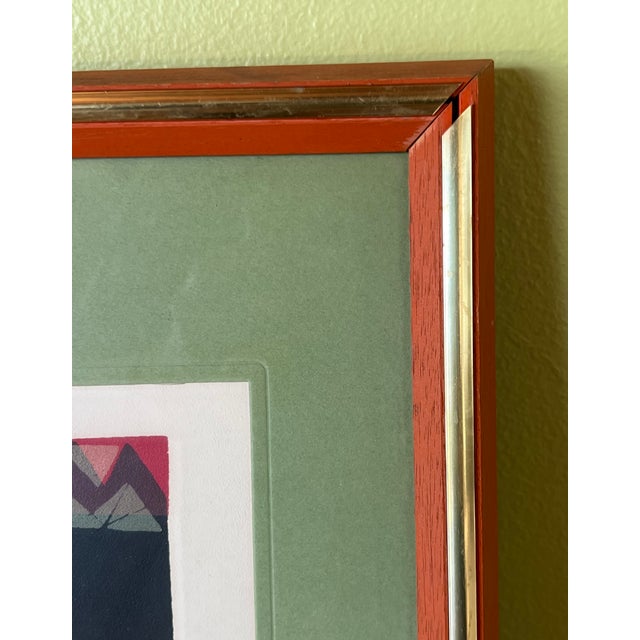 1969 David Weidman Mid Century Print "Church Ll", Framed For Sale In Los Angeles - Image 6 of 7