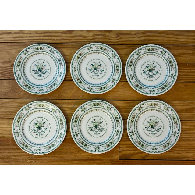Vintage Royal Doulton "Provencal" Fine China Bread & Butter Plates - Set of 6 For Sale - Image 9 of 12