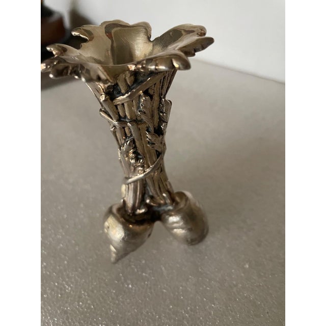 Silvered Bronze Vases from Christofle, 1960s, Set of 3 For Sale - Image 4 of 14