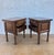 Mid-Century Spanish Rustic Wood Bedside Tables, 1940s, Set of 2 For Sale - Image 10 of 12
