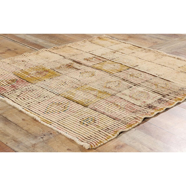 Textile Distressed Vintage Square Persian Lori Rug - 04'00 X 04'05 For Sale - Image 7 of 9