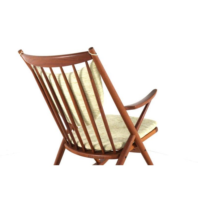 Wood Vintage Model 182 Rocking Chair by Franks Reenskaug for Bramin, 1960s For Sale - Image 7 of 15