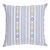 Schumacher Rhodes Stripe 24" Pillow in Sky For Sale