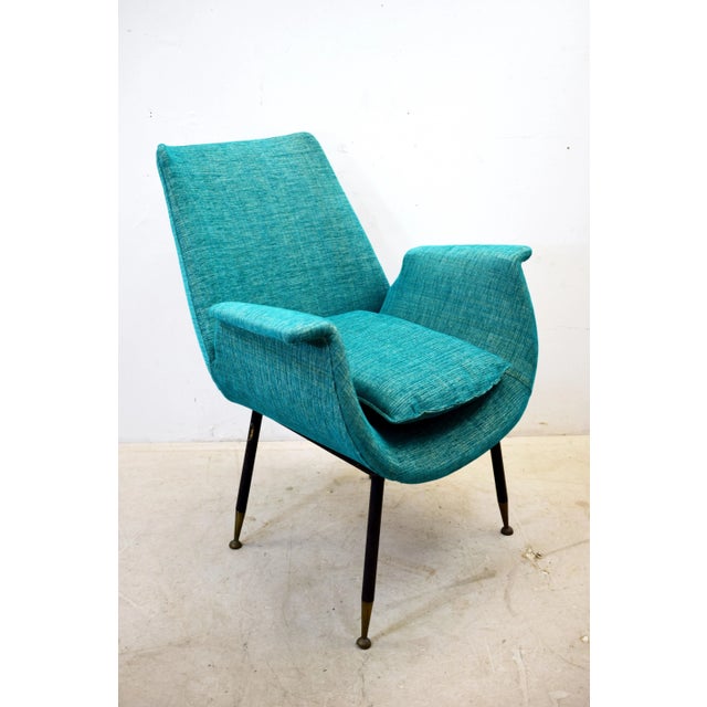 Mid-Century Modern Italian Lounge Chair by Gastone Rinaldi, 1950s For Sale - Image 3 of 15