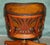 Vintage Brown Leather Captains Directors Chair For Sale - Image 16 of 18
