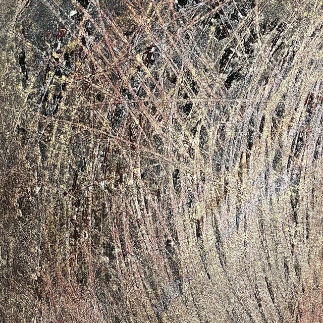 1980s Untitled Mixed Media on Paper Signed by Oluf Gravesen For Sale - Image 4 of 6