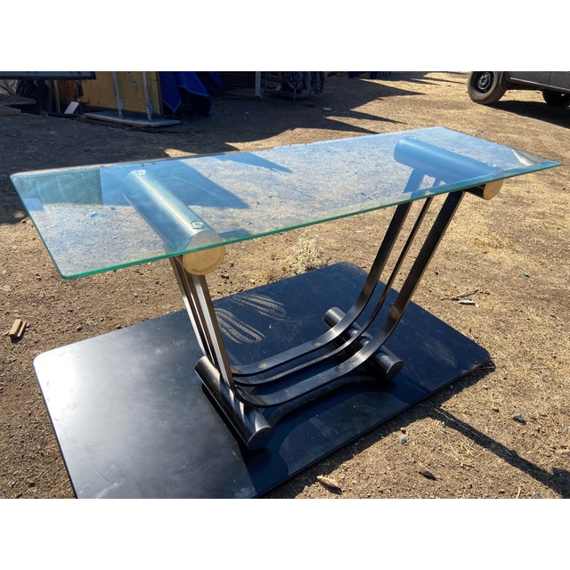Vintage Art Deco Romeo Rega Style Console Entry Table Mid Century Modern For Sale - Image 14 of 17