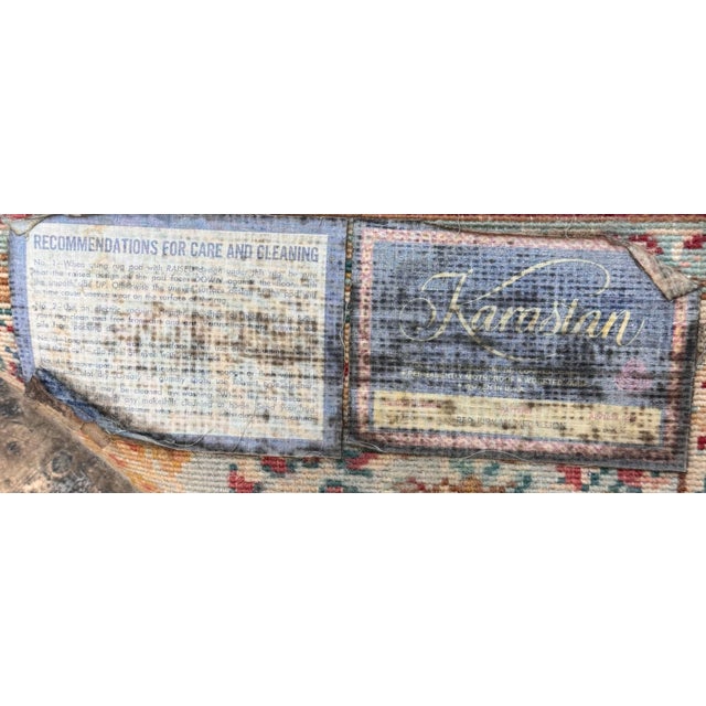 8 Ft 7 in × 12 Ft 3 in Karastan Red Medallion Kirman Area Rug, Vintage For Sale - Image 10 of 12