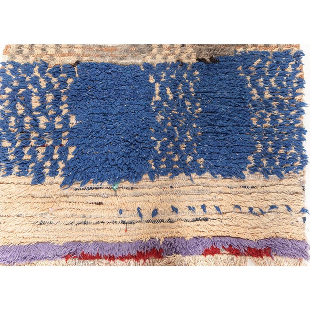 Taupe Doris Leslie Blau Vintage Moroccan Wool Runner For Sale - Image 8 of 9