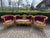 1970 French Louis XVI Gold Beech Velvet Sofa Set 3pc For Sale - Image 13 of 18