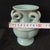 White Chinese Ceramic Vase,Ru Ware Celadon Glaze Porcelain Vase Hand Carved Four Goat Head Statue For Sale - Image 8 of 9