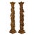 Wood Antique Pair 17th Century Baroque Carved & Gilded Solomonic Columns Italy 1680 For Sale - Image 7 of 17