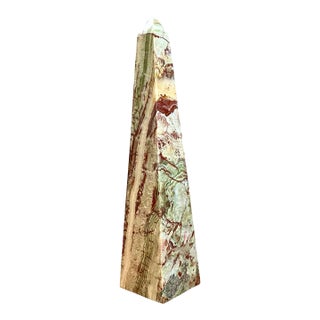 Vintage Stone Onyx Obelisk For Sale