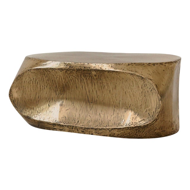 Rocher Medium Decorative Table in Brass by Atelier Ellery For Sale