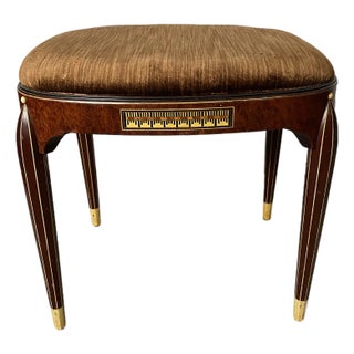 Vintage Art Deco Vanity Stool by Company of Master Craftsmen W. & J. Sloane For Sale