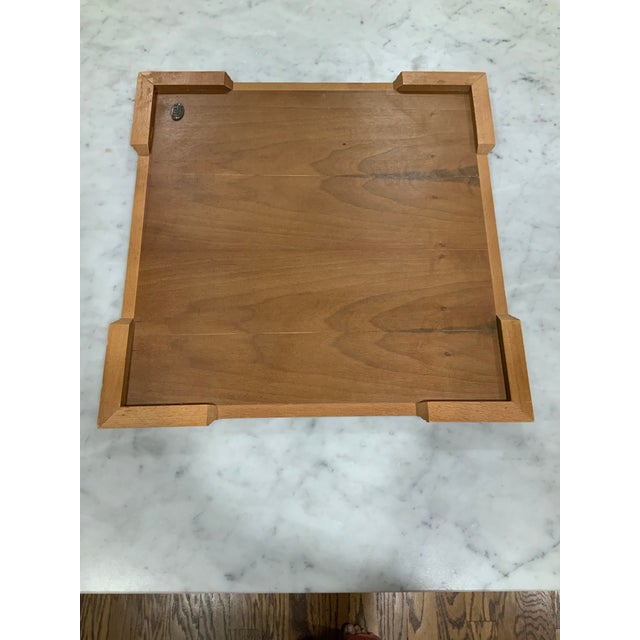 Wood Mother‑of‑Pearl & Hardwood Inlay Chess Board 19” – Handcrafted Marquetry Game Board - Pieces Not Included. See Pics! For Sale - Image 7 of 7