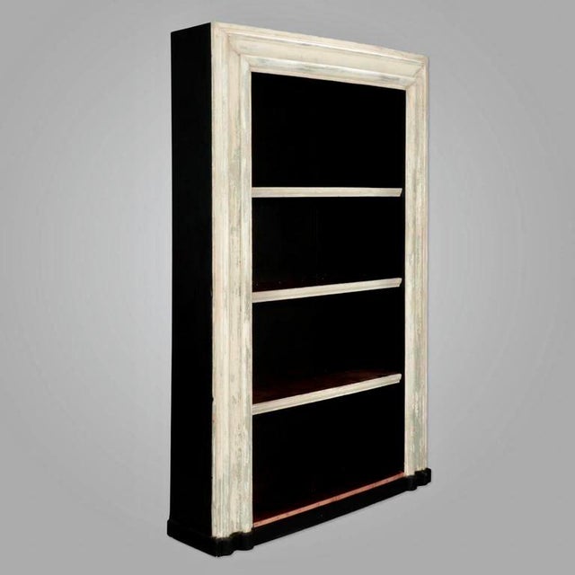 19th Century Door Frame Bookcase with Copper Lined Shelves Chairish