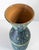 Teal Mid-Century Italian Lava Glaze Art Pottery Vase With Geometric Design, Bitossi For Sale - Image 8 of 11