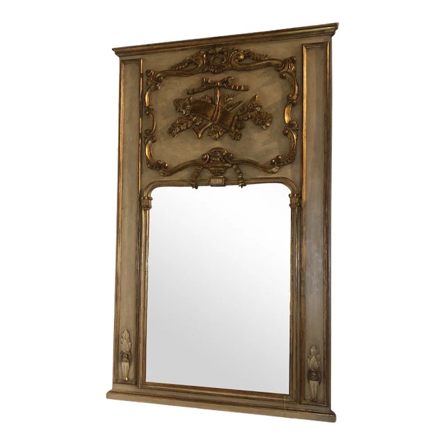 Italian Hand Painted Mirror For Sale