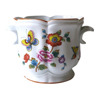 Chinoiserie Porcelain Planter Cachepot From Estee Lauder For Sale