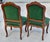 Late 19th Century Pair French Louis XV Style Bergére Chairs, Late 19Th. C. For Sale - Image 5 of 12