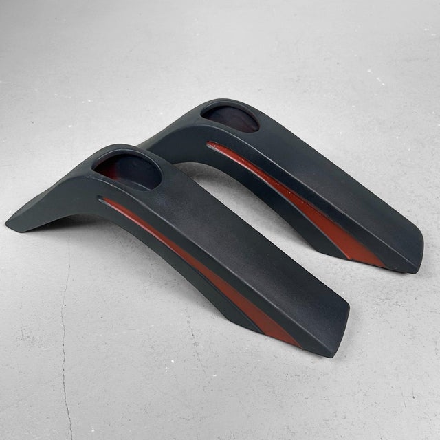 Japanese Modernist Ikebana Vases, 1970s, Set of 2 For Sale - Image 13 of 13