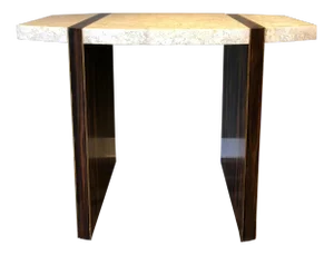 Maitland Smith Macassar and Tessellated Stone Table