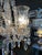 American 1930s Hollywood Colonial Style Clear Crystal Five Light Chandelier For Sale - Image 3 of 13