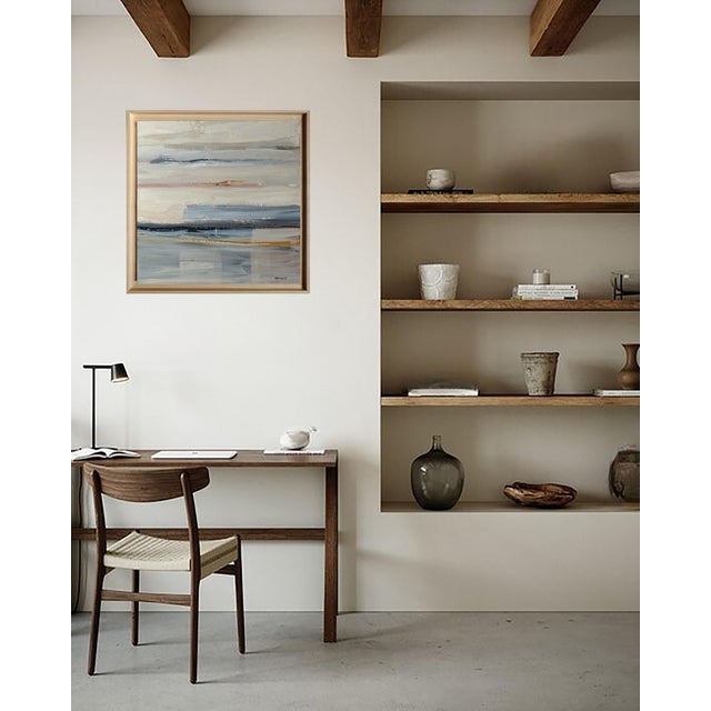 Paint Instant Suspendu, Abstract Seascape, Contemporary, French, Framed by Sophie Dumont For Sale - Image 7 of 7