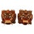 Mid-Century Folk Art Kumba Karna Masks in Wood, Indonesia, Set of 2 For Sale - Image 6 of 6