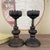This elegant pair of bronze candlesticks features a lotus flower design, a traditional symbol of purity and enlightenment....