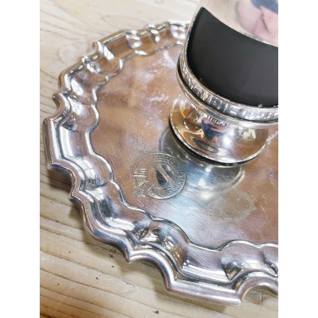 Vintage English Silver Plated Match Holder From Royal Albion Hotel in Brighton For Sale In New York - Image 6 of 9