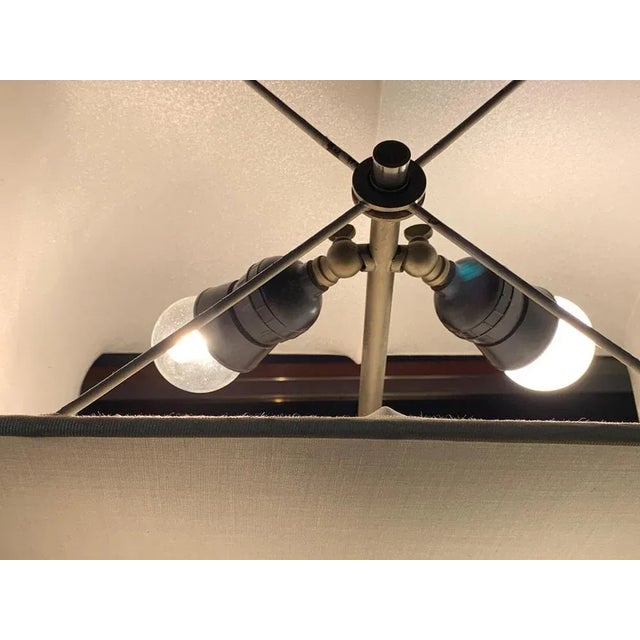 Mid-Century Italian Poplar Briar and Chrome Table Lamp by Tommaso Barbi, 1970s For Sale - Image 11 of 18