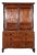 Large 19th Century English Georgian Oak Housekeepers Cupboard, 1820 For Sale