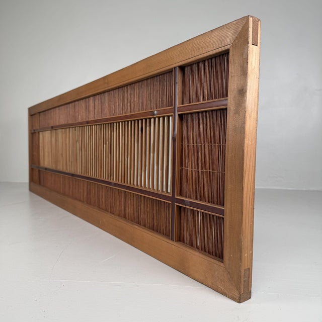 1940s Japanese Ranma Panel with Bamboo and Reed Work, 1940s For Sale - Image 5 of 10