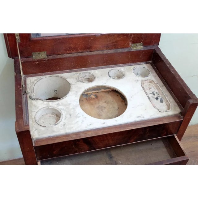 Antique French Side Table on Casters For Sale - Image 6 of 8