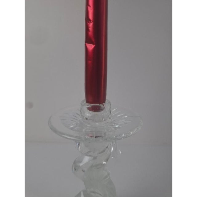 Mid-Century Cut Glass Sculptural Candleholder, Czechoslovakia, 1960s For Sale - Image 9 of 18