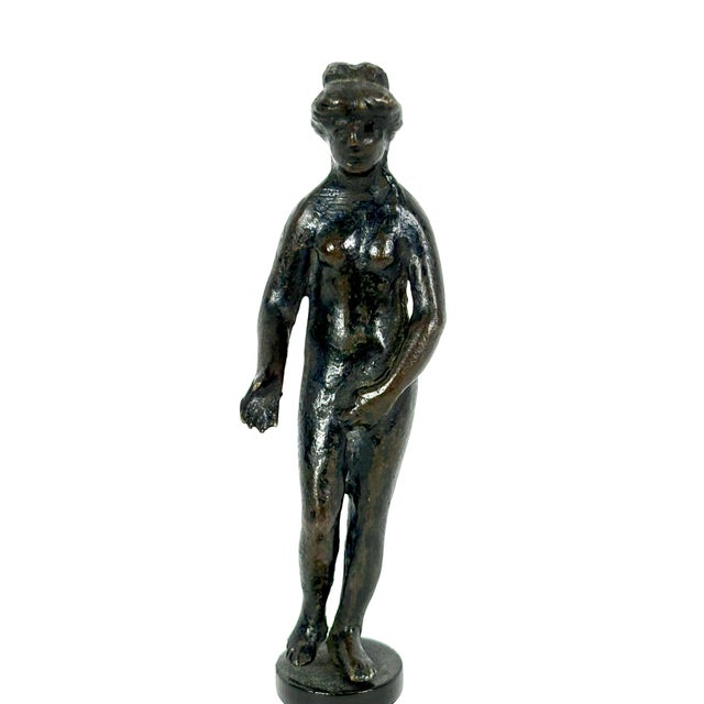 A late 15th / early 16th Century Florentine Italian renaissance bronze of a standing nude Venus figure. Fashioned after...