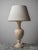 White Large Vintage Cream Marble Lamp For Sale - Image 8 of 8