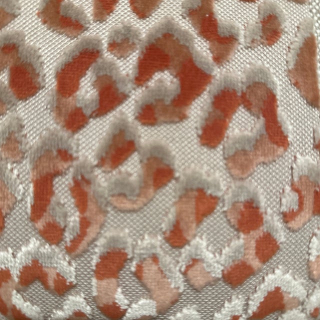 Handcrafted Decorative Raspberry Blush Leopard Print Pillow Cover For Sale In New York - Image 6 of 6