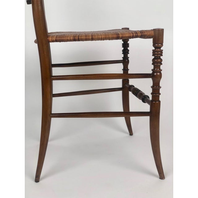 Wood Set of Mid-Century Chiavari Chairs with Cane Seats, 1955 For Sale - Image 7 of 18